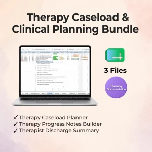 Therapy Caseload & Clinical Planning Bundle (#04)