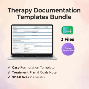 Therapy Documentation Bundle (#09)